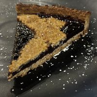 Vegan berry tart  at Atabey Condado in San Juan