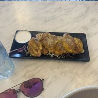 Tostones with vegan mayo — increíble!  at Atabey Condado in San Juan