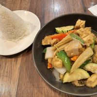 Ginger tofu and veggies   at Thai 72 in New York City