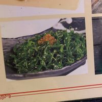 Seaweed salad has eggs on it at Yama Sushi in Anchorage