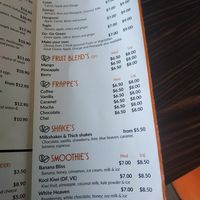 Menu at Cafe One 2 Four in Port Pirie