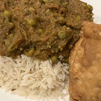 Bhartha with samosa  at Spice King Renton in Renton