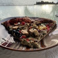 Slice of Veggie Head pizza   at Black Rock Pizza in Captain Cook