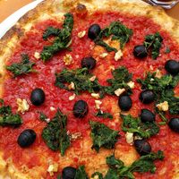 Pizza Vegana at IL Caminetto in Suvereto