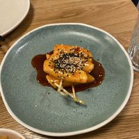 Rice cake skewers at Awabi in Jersey