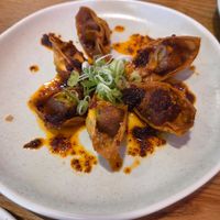 Deep fried wontons at Awabi in Jersey