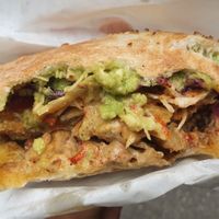 Kebab with Guacamole at mit & ohne in Zurich