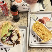 fries with vegan truffle mayo 😍   at mit & ohne in Zurich