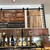 Menu / drinks on tap at Fairgrounds Coffee in Chicago