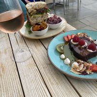 Lovely lunch at Fins Beach Cafe in Sandown