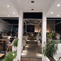 Dining area at 5SENSES Restaurant in Santorini