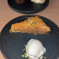 Vegan baklava!  at 5SENSES Restaurant in Santorini