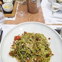 Pesto linguini  at 5SENSES Restaurant in Santorini