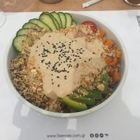 Buddha bowl  at 5SENSES Restaurant in Santorini