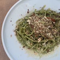 pesto pasta at 5SENSES Restaurant in Santorini