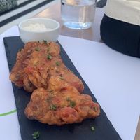 tomato fritters  at 5SENSES Restaurant in Santorini
