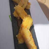 Vegana saganaki at 5SENSES Restaurant in Santorini