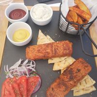 Vegan kebab at 5SENSES Restaurant in Santorini