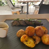 Round steak ( mushrooms) at 5SENSES Restaurant in Santorini