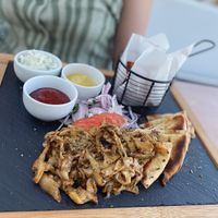Mushroom Gyros at 5SENSES Restaurant in Santorini