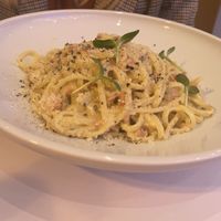 Pasta carbonara  at 5SENSES Restaurant in Santorini