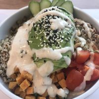 Buddha bowl  at 5SENSES Restaurant in Santorini