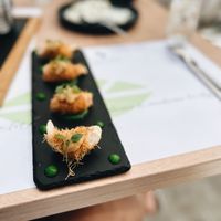 “Shrimp” phyllo - yum!   at 5SENSES Restaurant in Santorini