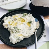 Classic and delicious! The pita was amazing.   at 5SENSES Restaurant in Santorini