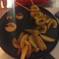 Shrimp Skewers at 5SENSES Restaurant in Santorini