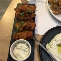 Tomatoe fritters  at 5SENSES Restaurant in Santorini