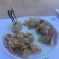 Chycken strips  at 5SENSES Restaurant in Santorini