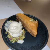 baklava  at 5SENSES Restaurant in Santorini