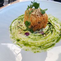 Polenta at 5SENSES Restaurant in Santorini