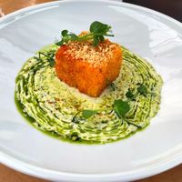 Polenta at 5SENSES Restaurant in Santorini