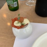 Small appetizer   at 5SENSES Restaurant in Santorini