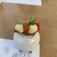 So lecker das gab es als Entree einfach köstlich   at 5SENSES Restaurant in Santorini