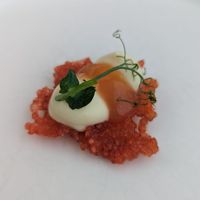 Welcome amuse bouche   at 5SENSES Restaurant in Santorini