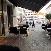 Outdoor seating at Jakob in Rapperswil-jona