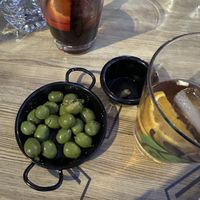 Olives and mostos   at Faroles Taberna Rock in Valladolid