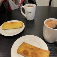 Surprisingly tasty vegan rills  at Evelyn's Coffee Bar in Banff