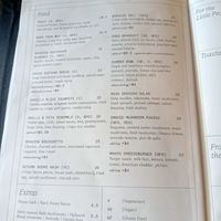 Menu at The Autumn Rooms in Cooks Hill