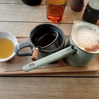 Gingerbread latte at The Autumn Rooms in Cooks Hill