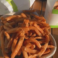 family size fries !!!!!! at BurgerFi in Winter Garden