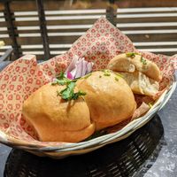 Yeast rolls as a side to the Beyond Keema curry. at Tarka Indian Kitchen in Cedar Park