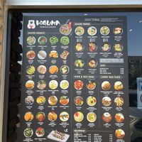 Their menu for easy reference to the vegan option  at Higuma Ramen & Izakaya in Addison