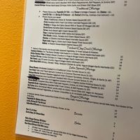 Menu on wall. No scanning. Yay!!! Clearing marked what is vegan, gluten free, dairy free at Zaika Indian Cuisine in Colorado Springs