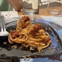 Minchia signor tenente (linguine al pesto)  at Enoteca Semi di Vino  in Ricaldone