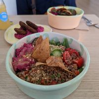 Hummus Bowl at Mama Bowl in Istanbul