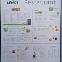 Speisekarte at Lenk‘s in Waren Muritz