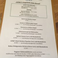 Abendkarte   at Lenk‘s in Waren Muritz